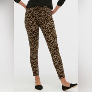 J. Crew Factory High Rise Skinny Jean in Leopard print, size 31